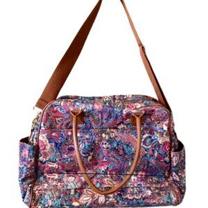 Baosha Travel Bag Overnight Carry On Weekender Paisley Laptop Vegan